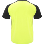 Unisex short-sleeve sports polyester t-shirt 140 g/m², Roly neon yellow colour