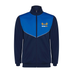 Unisex two-tone polyester tracksuit, matching, 225 g/m2, Roly royal blue colour