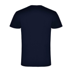 Men's V-neck cotton short-sleeved t-shirt, 155 g/m², Roly navy-blue colour