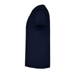 Men's V-neck cotton short-sleeved t-shirt, 155 g/m², Roly navy-blue colour