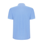 Men's cotton and polyester piqué polo shirt, 190 g/m², Roly light blue colour