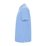 Men's cotton and polyester piqué polo shirt, 190 g/m², Roly light blue colour