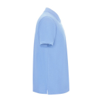 Men's cotton and polyester piqué polo shirt, 190 g/m², Roly light blue colour