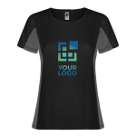 Women's bi-colour sports polyester t-shirt 140 g/m², Roly