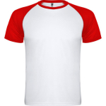 Unisex short-sleeve sports polyester t-shirt 140 g/m², Roly red colour