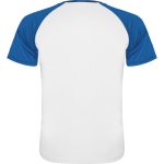 Unisex short-sleeve sports polyester t-shirt 140 g/m², Roly royal blue colour