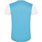 Unisex short-sleeve sports polyester t-shirt 130 g/m², Roly white colour