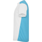 Unisex short-sleeve sports polyester t-shirt 130 g/m², Roly white colour