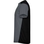 Unisex short-sleeve sports polyester t-shirt 130 g/m², Roly dark grey colour