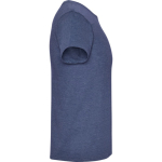Men's heathered cotton and polyester t-shirt 150 g/m², Roly marbled blue colour