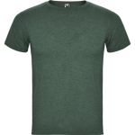 Men's heathered cotton and polyester t-shirt 150 g/m², Roly marbled green colour