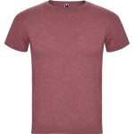 Men's heathered cotton and polyester t-shirt 150 g/m², Roly marbled red colour