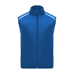 Windproof and breathable unisex running vest, 70 g/m², Roly royal blue colour