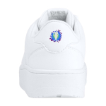 Unisex white casual trainers with rubber sole, Roly white colour