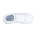 Unisex white casual trainers with rubber sole, Roly white colour