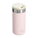 Stainless steel thermal tumbler, 350 ml, Stanley AeroLight™ light pink colour second rear view