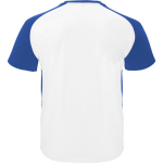 Unisex bi-colour sports polyester t-shirt 140 g/m², Roly royal blue colour