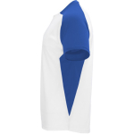 Unisex bi-colour sports polyester t-shirt 140 g/m², Roly royal blue colour