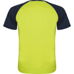 Unisex short-sleeve sports polyester t-shirt 140 g/m², Roly neon yellow colour