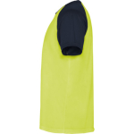 Unisex short-sleeve sports polyester t-shirt 140 g/m², Roly neon yellow colour