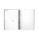 Reusable A5 hardback notebook with InfiniteBook scan black ink black colour fourth view