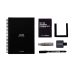 Reusable A5 hardback notebook with InfiniteBook scan black ink black colour eighth view