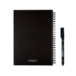 Europe-made InfiniteBook A5 hardback notebook black ink black colour second view