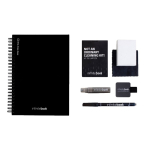 Europe-made InfiniteBook A5 hardback notebook black ink black colour fourth view