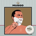 Vegetable-based shaving soap with coconut extracts, 100g still life view