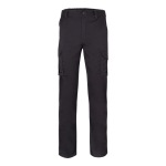 Unisex multi-pocket work trousers, cotton, polyester, 240 g/m2, Velilla black colour second view