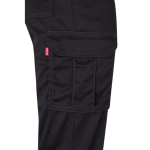 Unisex multi-pocket work trousers, cotton, polyester, 240 g/m2, Velilla black colour fifth view