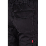 Unisex multi-pocket work trousers, cotton, polyester, 240 g/m2, Velilla black colour seventh view