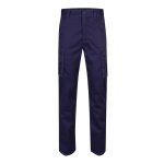 Unisex multi-pocket work trousers, cotton, polyester, 240 g/m2, Velilla blue colour second view