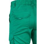 Unisex multi-pocket work trousers, cotton, polyester, 240 g/m2, Velilla green colour sixth view
