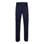 Unisex multi-pocket work trousers, cotton, polyester, 240 g/m2, Velilla navy-blue colour second view