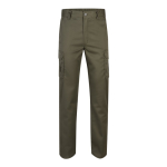 Unisex multi-pocket work trousers, cotton, polyester, 240 g/m2, Velilla military green colour second view