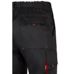 Twill work trousers, polyester and cotton, 200 g/m2, Velilla red colour sixth view