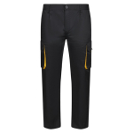 Twill work trousers, polyester and cotton, 200 g/m2, Velilla yellow colour second view