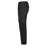 Twill work trousers, polyester and cotton, 200 g/m2, Velilla yellow colour third view