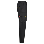 Twill work trousers, polyester and cotton, 200 g/m2, Velilla yellow colour fourth view