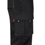 Twill work trousers, polyester and cotton, 200 g/m2, Velilla green colour fifth view