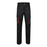 Twill work trousers, polyester and cotton, 200 g/m2, Velilla orange colour second view