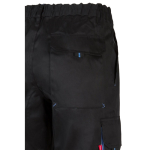Twill work trousers, polyester and cotton, 200 g/m2, Velilla light blue colour sixth view