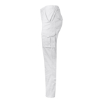 Unisex work trousers with pockets, 290 g/m2, Velilla white colour third view