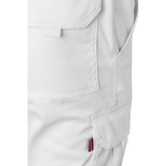 Unisex work trousers with pockets, 290 g/m2, Velilla white colour sixth view