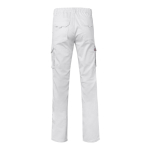 Unisex work trousers with pockets, 290 g/m2, Velilla white colour