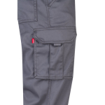 Unisex work trousers with pockets, 290 g/m2, Velilla grey colour fifth view