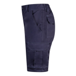 Elastic shorts with pockets, cotton and polyester, 240 g/m2, Velilla blue colour third view