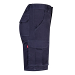 Elastic shorts with pockets, cotton and polyester, 240 g/m2, Velilla blue colour fourth view