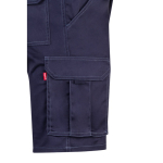 Elastic shorts with pockets, cotton and polyester, 240 g/m2, Velilla blue colour fifth view